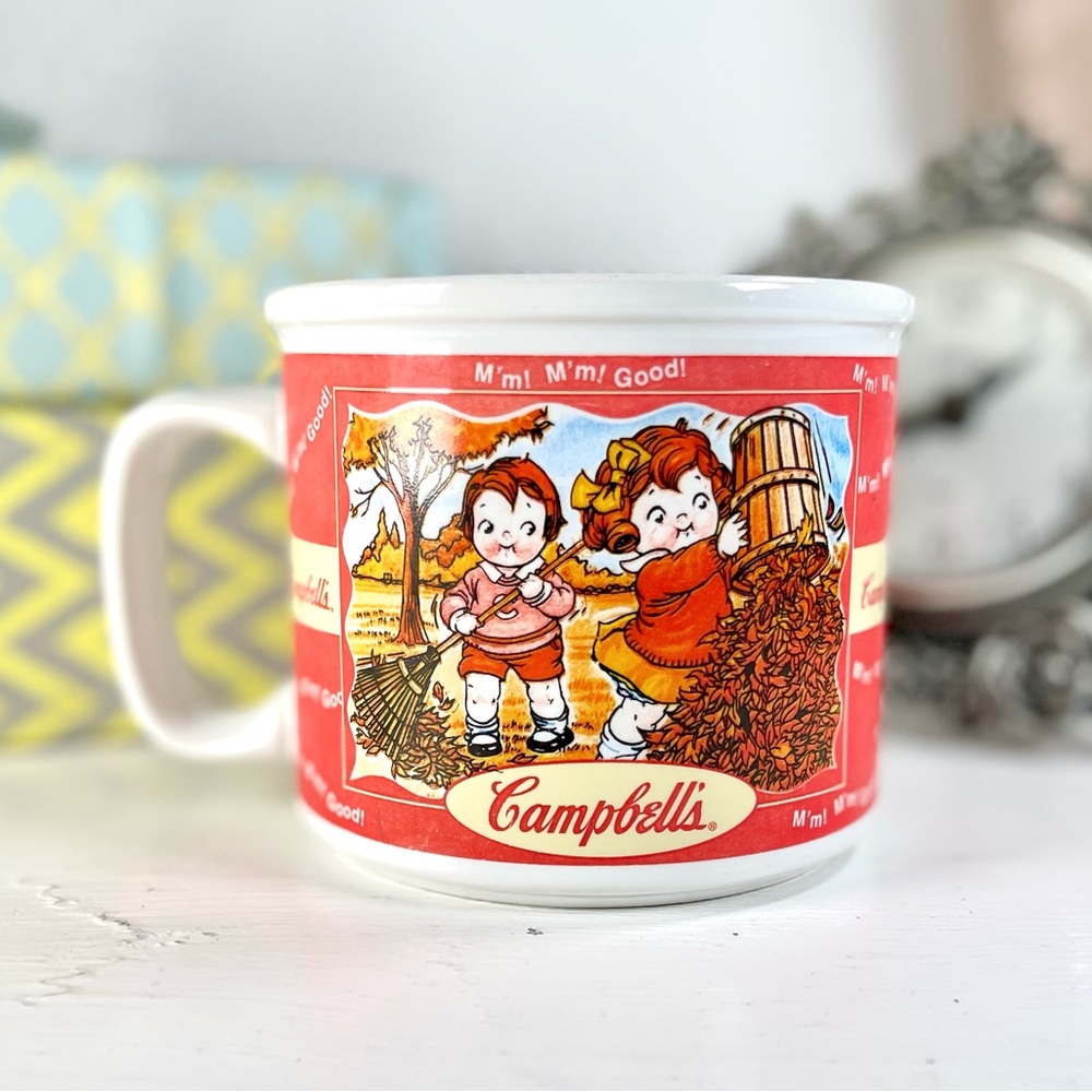 Vintage Mug Campbell’s Soup 1998 Fall Winter Gift Coffee Mug Campbells Soup